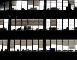 Offices at night